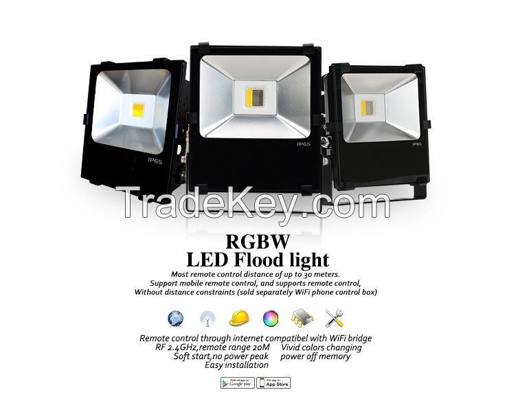 30W smart WIFI rgbw color changing Flood light