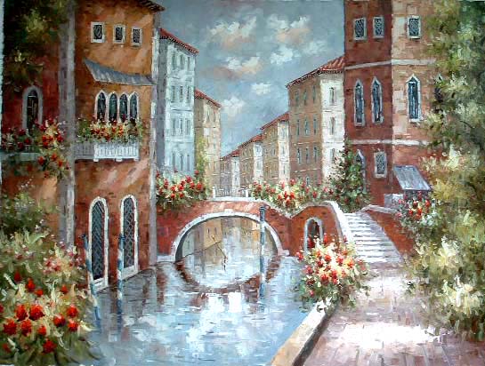 High Quality Venice Oil Painting