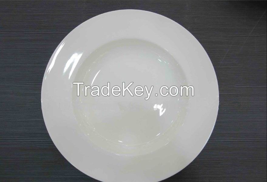 Wide Rim Round Soup Plate