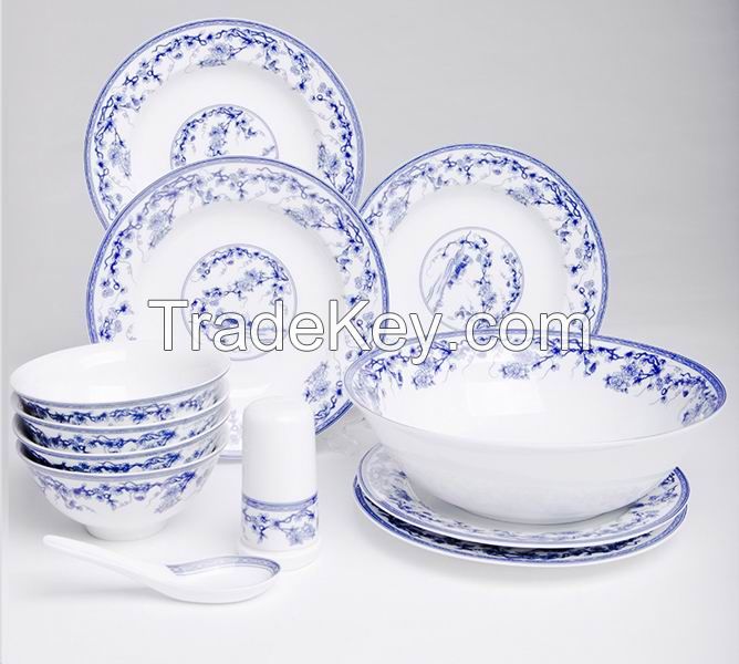 High Temperature Delicate White Porcelain Dinner Set 16pcs