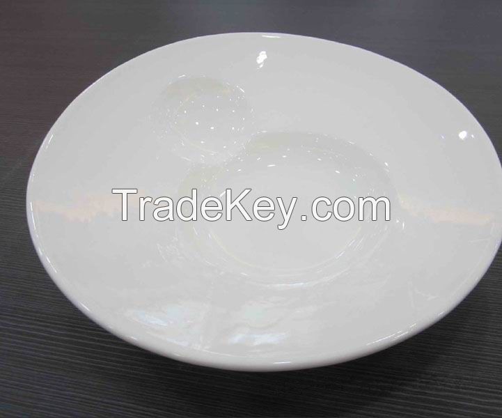 Golden Star Round Pasta Plate