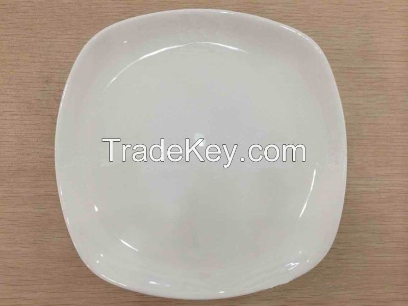 Round Corner Square Dinner Plate