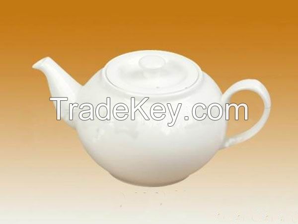 1500ml 2000ml Persimmon Shaped White Teapot