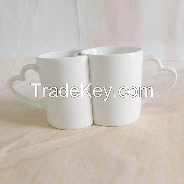 Creative White Couple Mugs