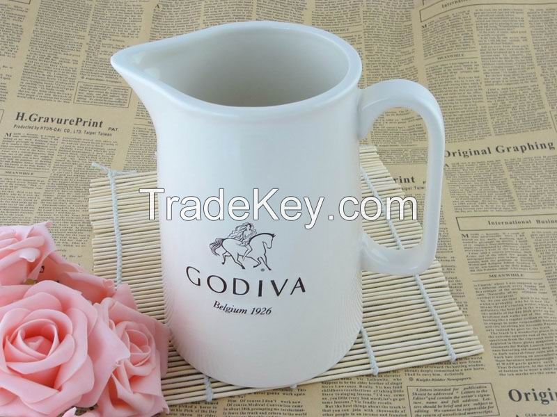 Relief White Milk Jug