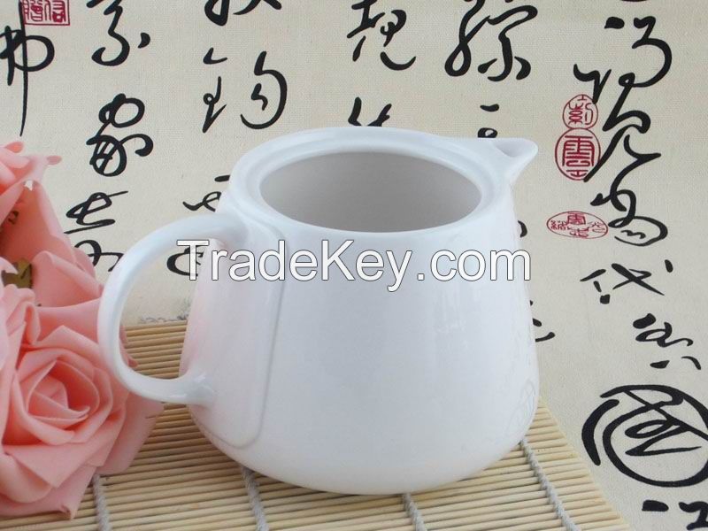 700ml Plated White Teapot