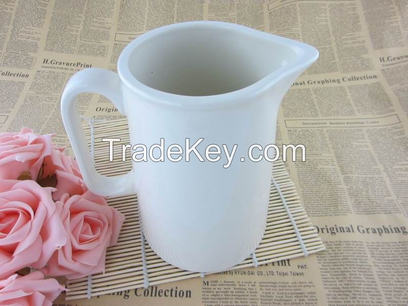 Relief White Milk Jug