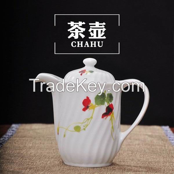 High Quality White Porcelain Afternoon Tea Set 6pcs