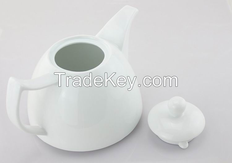 1000ml White Teapot