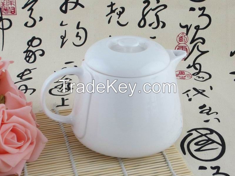 700ml Plated White Teapot