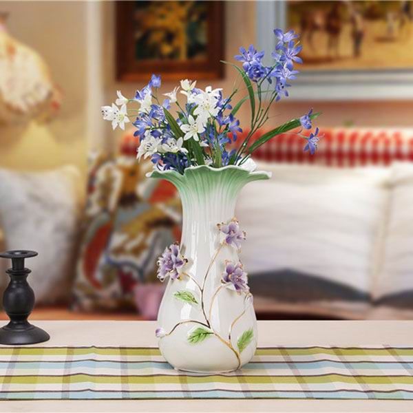 Green Fresh and Clean Porcelain Vase