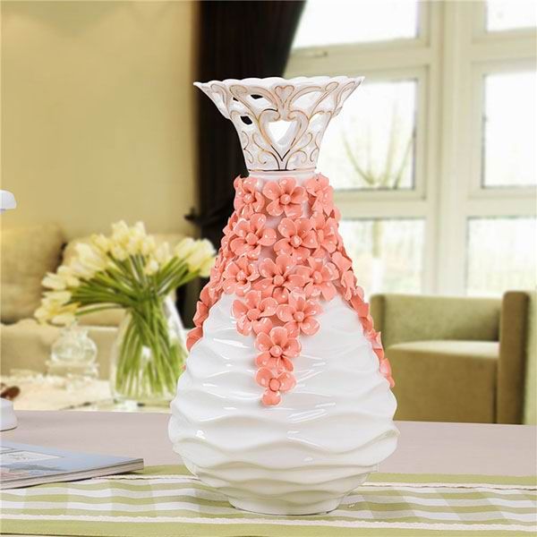 Creative Pink Porcelain Vase