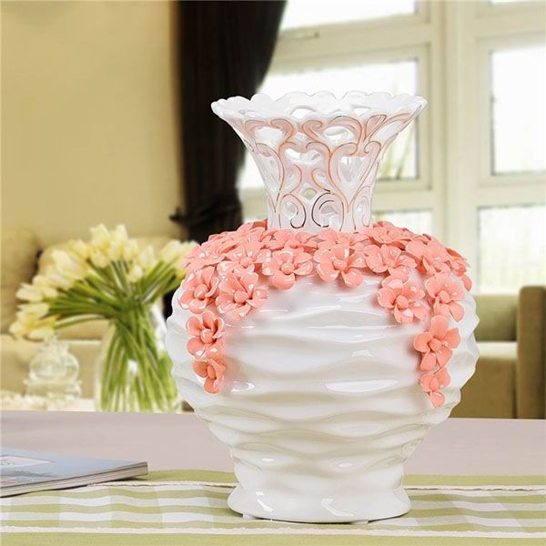 Creative Pink Porcelain Vase