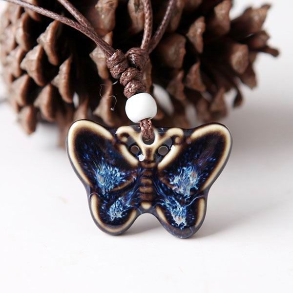 Butterfly Porcelain Pendants