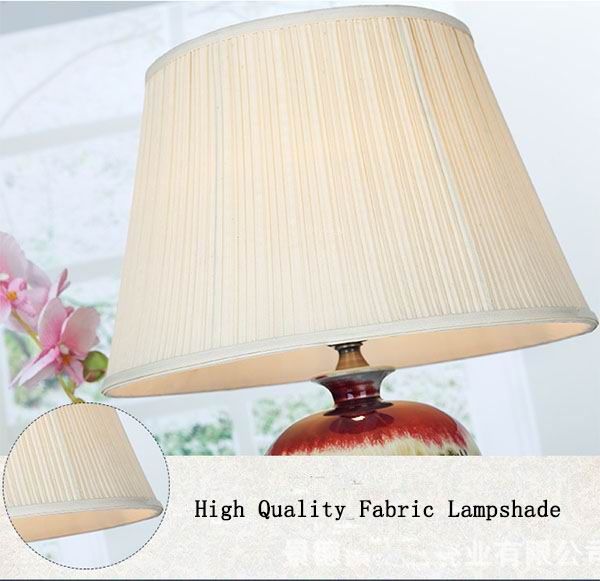 Color Glazed Porcelain Lamp Painted Snow Scenes