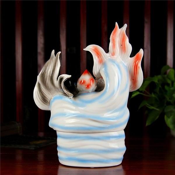 Pisces Porcelain Enamel Figurines