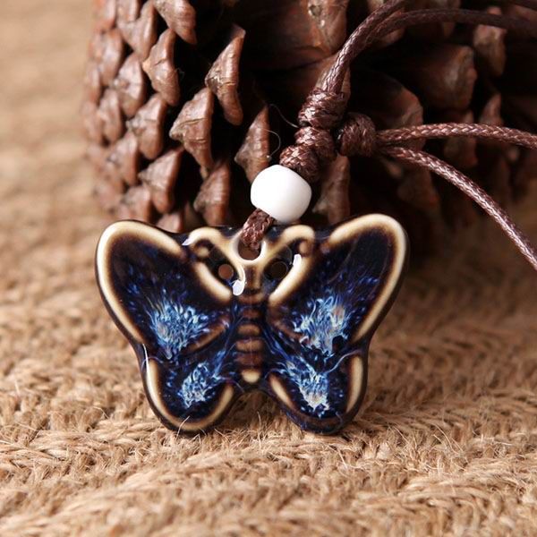 Butterfly Porcelain Pendants