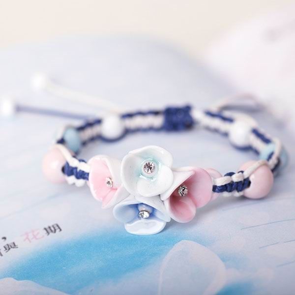 Four Flowers Porcelain Bracelet