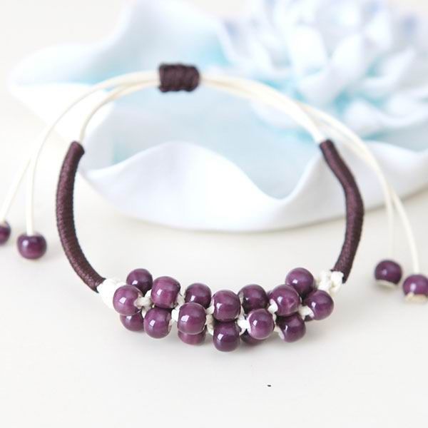 Strand Of Porcelain Pearls Bracelet