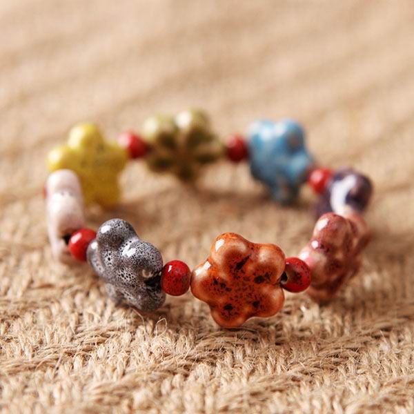 Multicolor Star Pearl Porcelain Bracelet