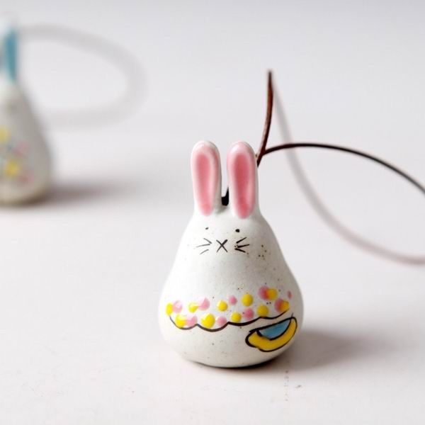 Darling Rabbit Porcelain Cell Phone Charms