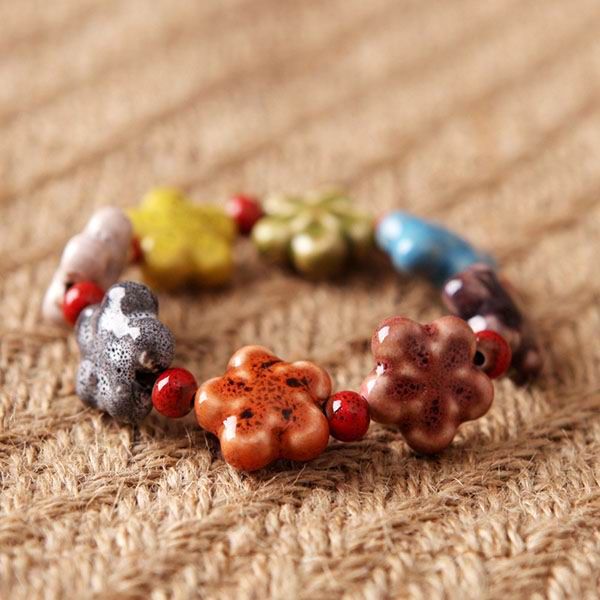 Multicolor Star Pearl Porcelain Bracelet