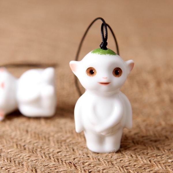 Cute Alien Porcelain Cell Phone Charms