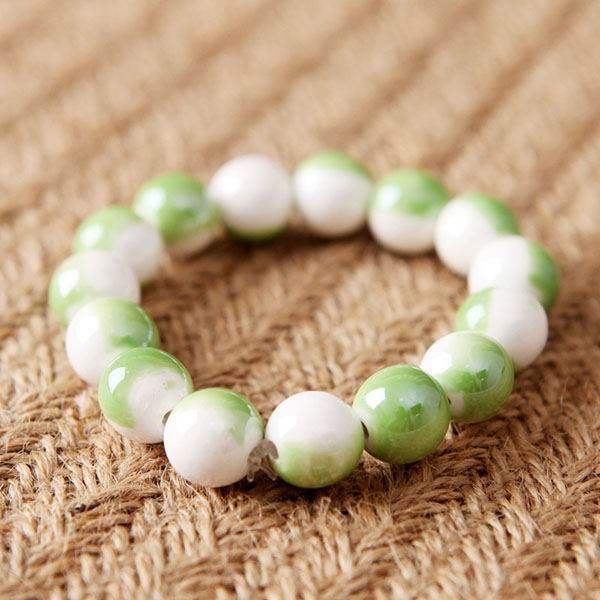 Chinese Style Pearl Porcelain Bracelet