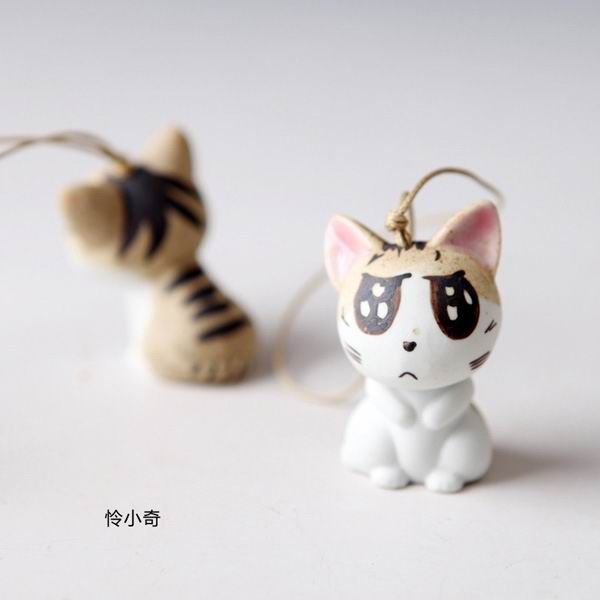 Cute Kitten Porcelain Cell Phone Charms