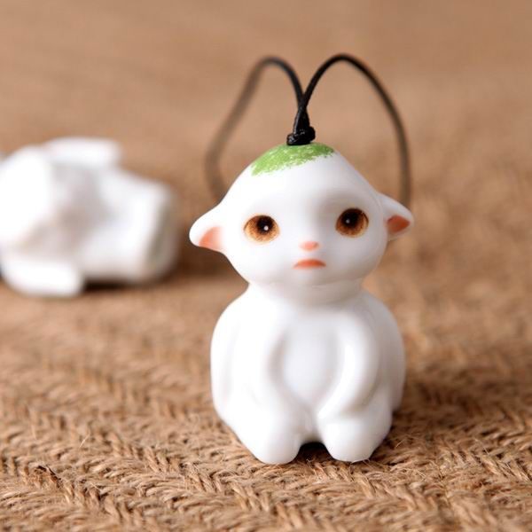 Cute Alien Porcelain Cell Phone Charms