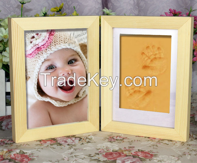 Baby Souvenir Cheap wholesale 8x10 10X12 12X16 Cute Baby Photo Frame with clean-touch inkpad