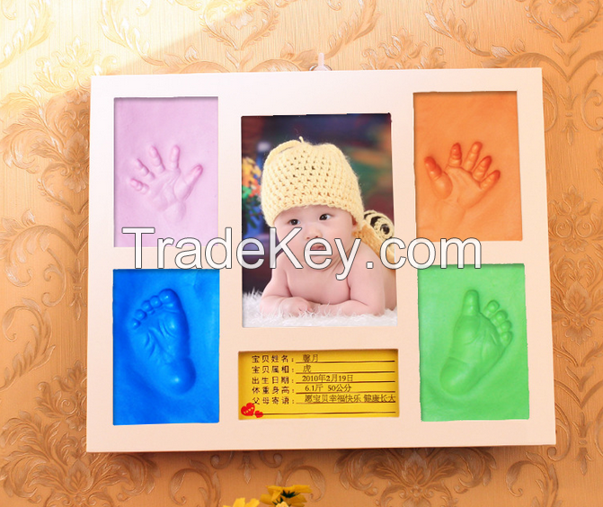 Baby Souvenir Factory Sale Children& Day gifts My first year Baby Photo Frame with clean-touch inkpad