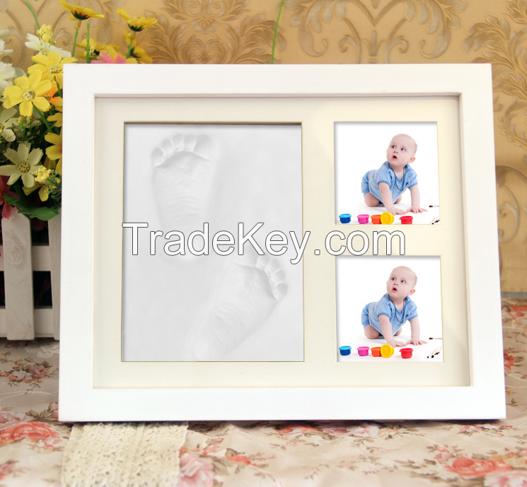 Baby Souvenir Cheap wholesale 8x10 10X12 12X16 Cute Baby Photo Frame with clean-touch inkpad