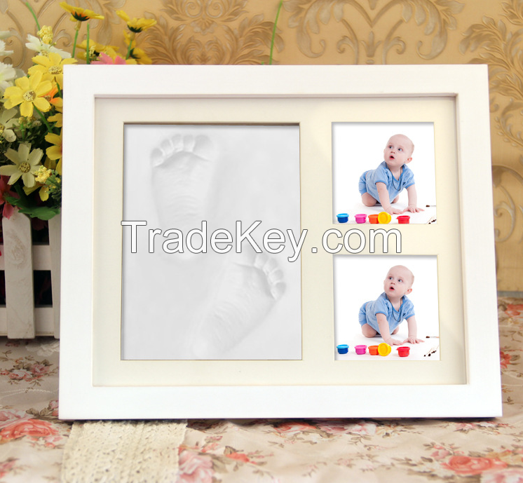 Baby home wall decoration wood product clay photo frame kit    