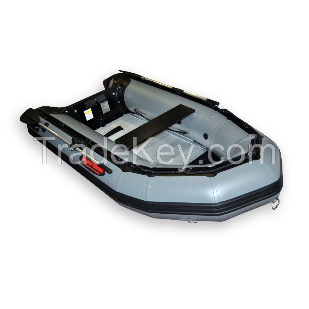 12.5 ft inflatable boat with aluminum floor fishing raft