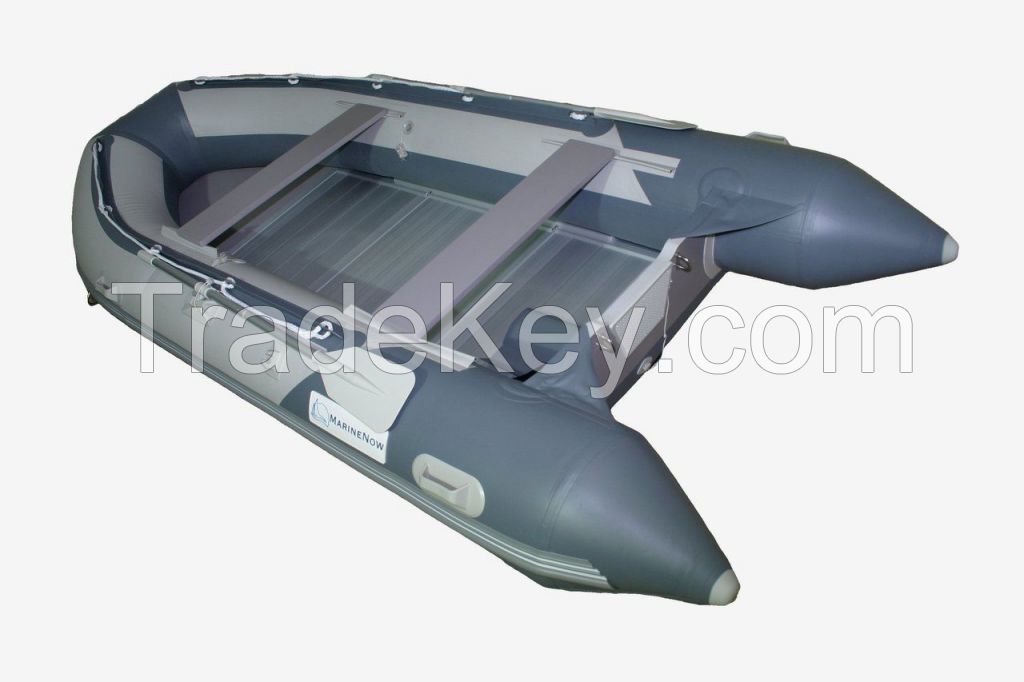 14.1 ft Roll Up Inflatable Boat Aluminum Floor Dinghy Yacht Tender Fishing Raft 