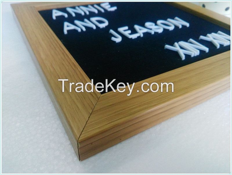 China popular felt letter board with insert plastic letters