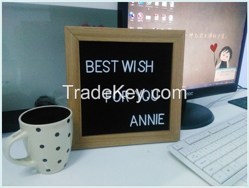 China popular felt letter board with insert plastic letters