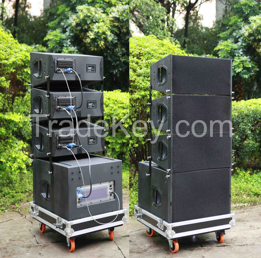Dual 10" Q1 active line array system with DSP