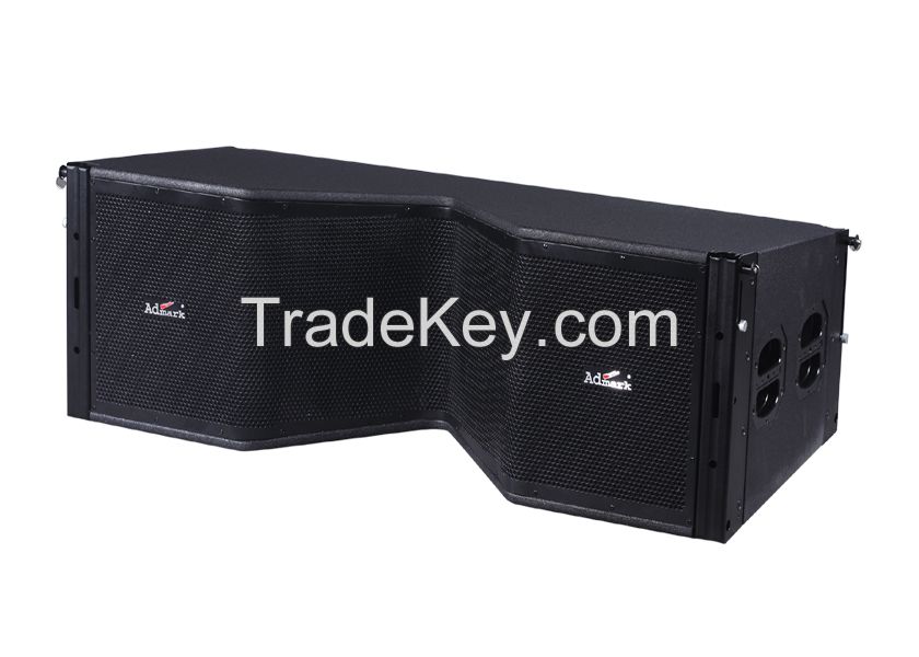 3 way double 12&quot; line array speaker