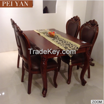 Luxury American style dining refectory table wooden