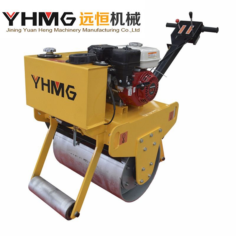 Single Drum Self Walking Gasoline Engine Road Roller