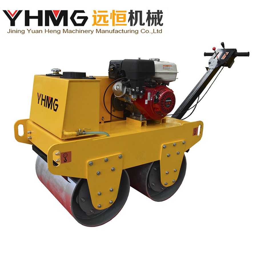 Self Walking Double Drum Vibratory Gaosline Road Roller