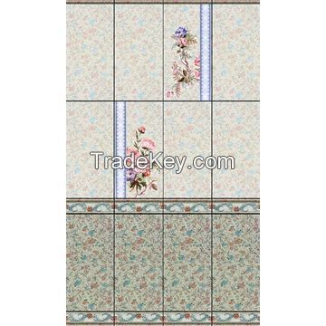 300*600mm Ceramic wall tiles with decoration border ,Tulips design for whole effect and best price