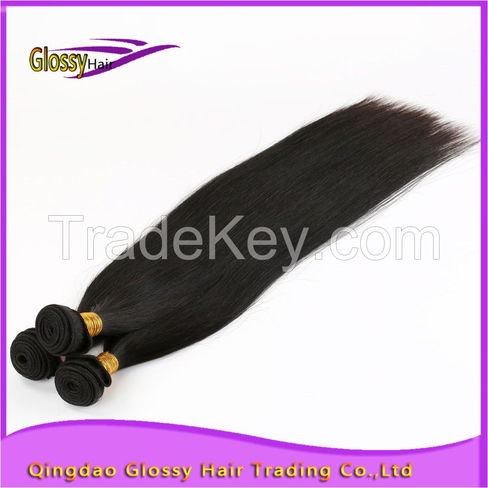 2016 Factory wholesale no tangle no shedding 8A geade human hair weft