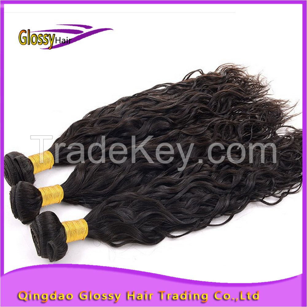 2016 Factory wholesale no tangle no shedding 8A geade human hair weft