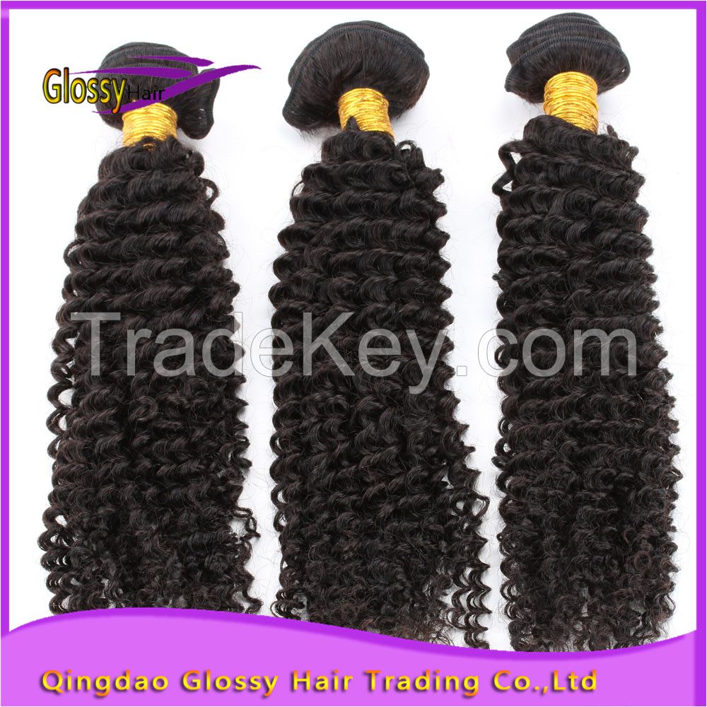 2016 double weft full cuticle no tangle no shedding human hair extensions