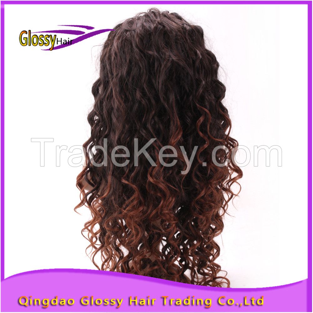 Fashion Style Hight Quality curly wave  full lace wig
