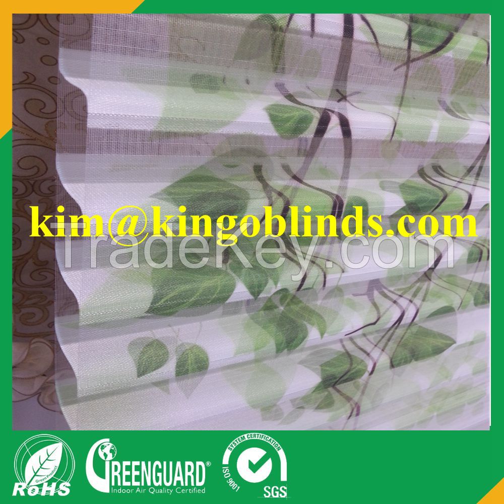 Shangri-la blind with printed pattern