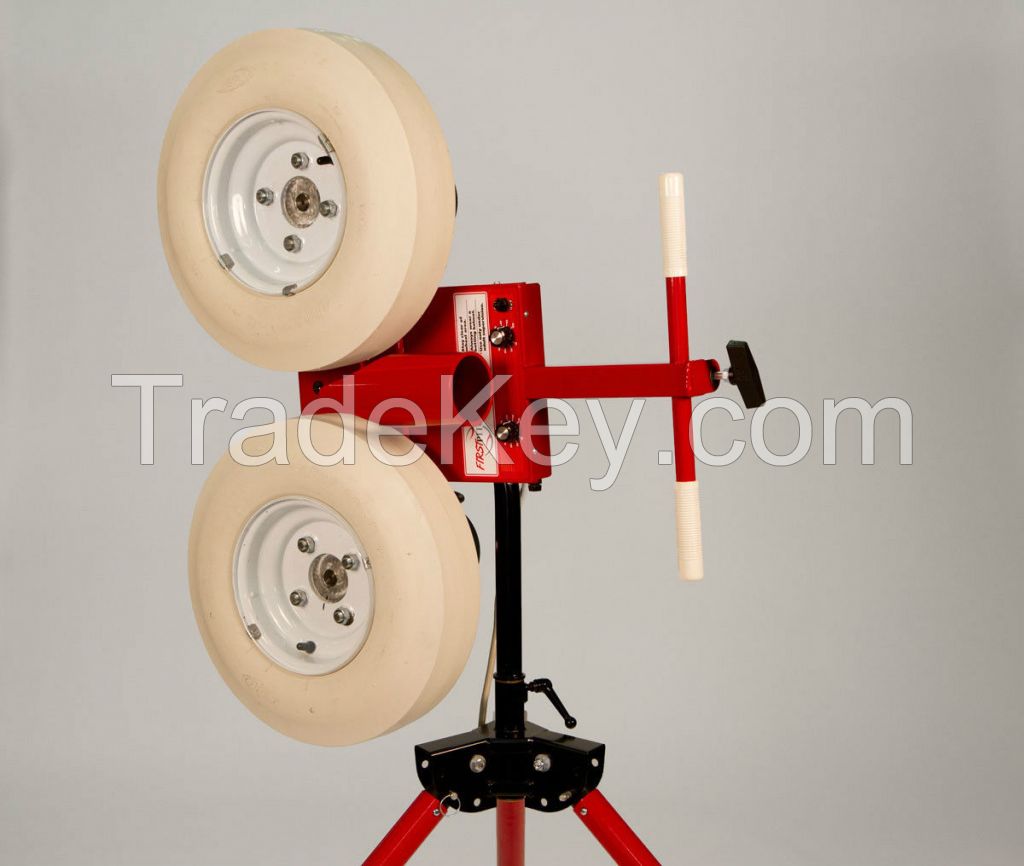 First Pitch Double Wheel Baseball PItching Machine HQ Ball Thrower 